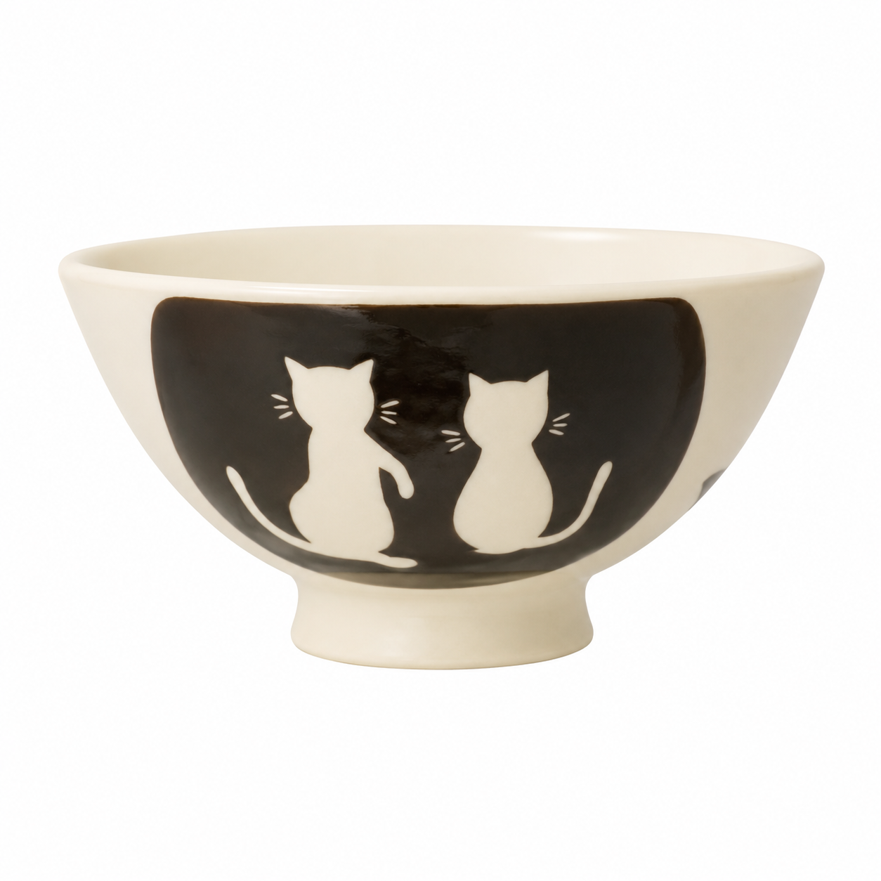 Bowl Gatinhos Azul & Branco 🐈⬛🤍