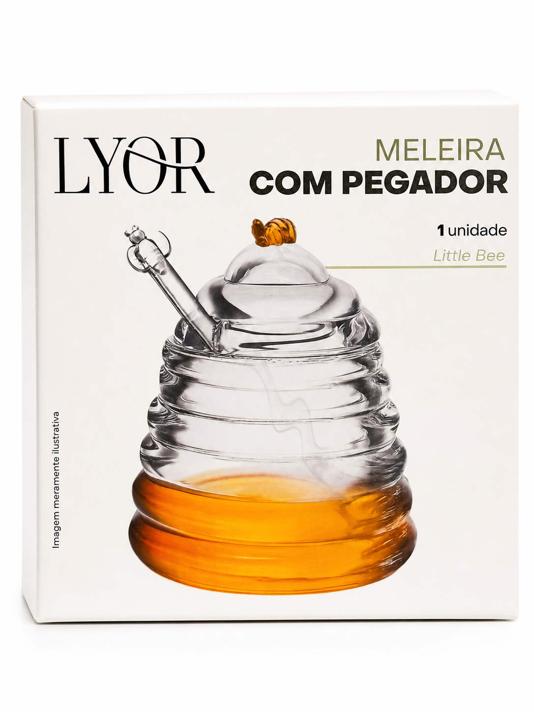 Meleira de Vidro com Pegador Lyor – Linha Little Bee