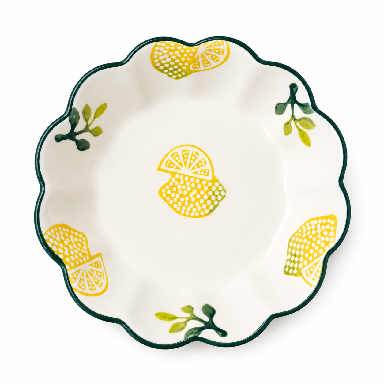Saladeira de Cerâmica Limão Siciliano – 19x16 cm