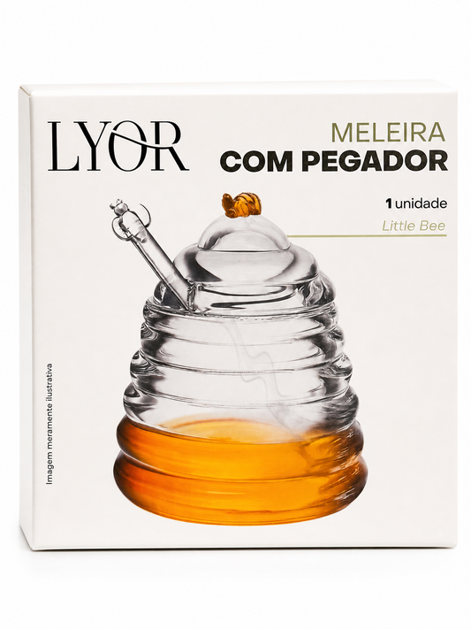 Meleira de Vidro com Pegador Lyor – Linha Little Bee