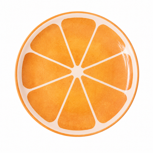 Prato Raso Citrus Laranja 29 cm