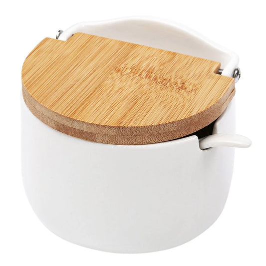 AÇUCAREIRO PORCELANA COM BAMBU